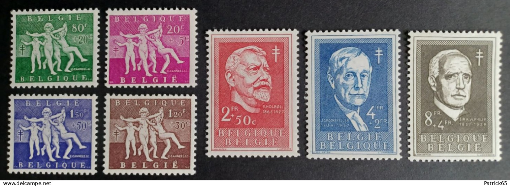 Belgie 1955 Antiteringzegels "Reeks Lentevreugde" Obp-979/985 MNH-Postfris - Ungebraucht