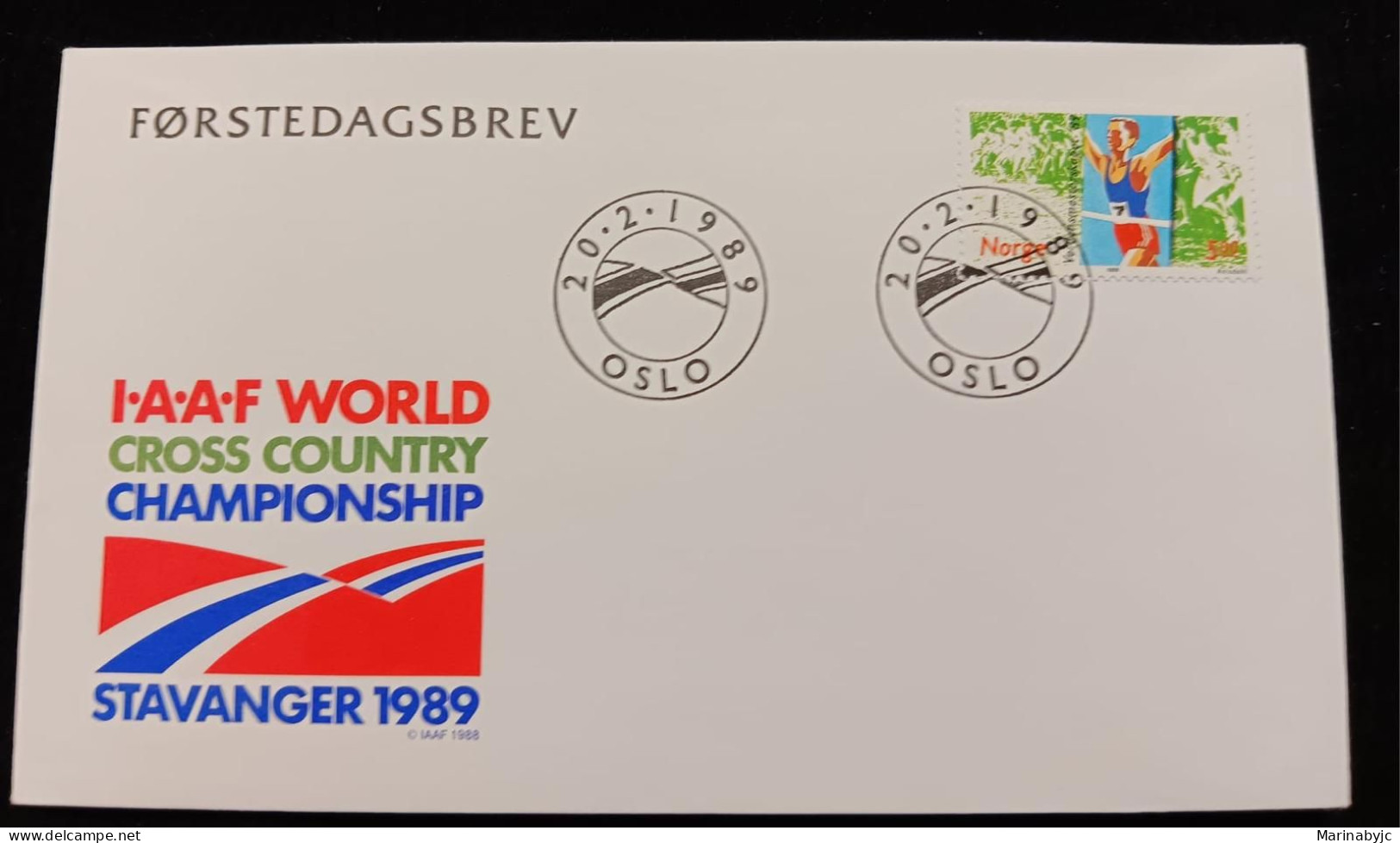 C) 1989. NORWAY. FDC. WORLD CROSS CHAMPIONSHIP. XF - Andere-Europa