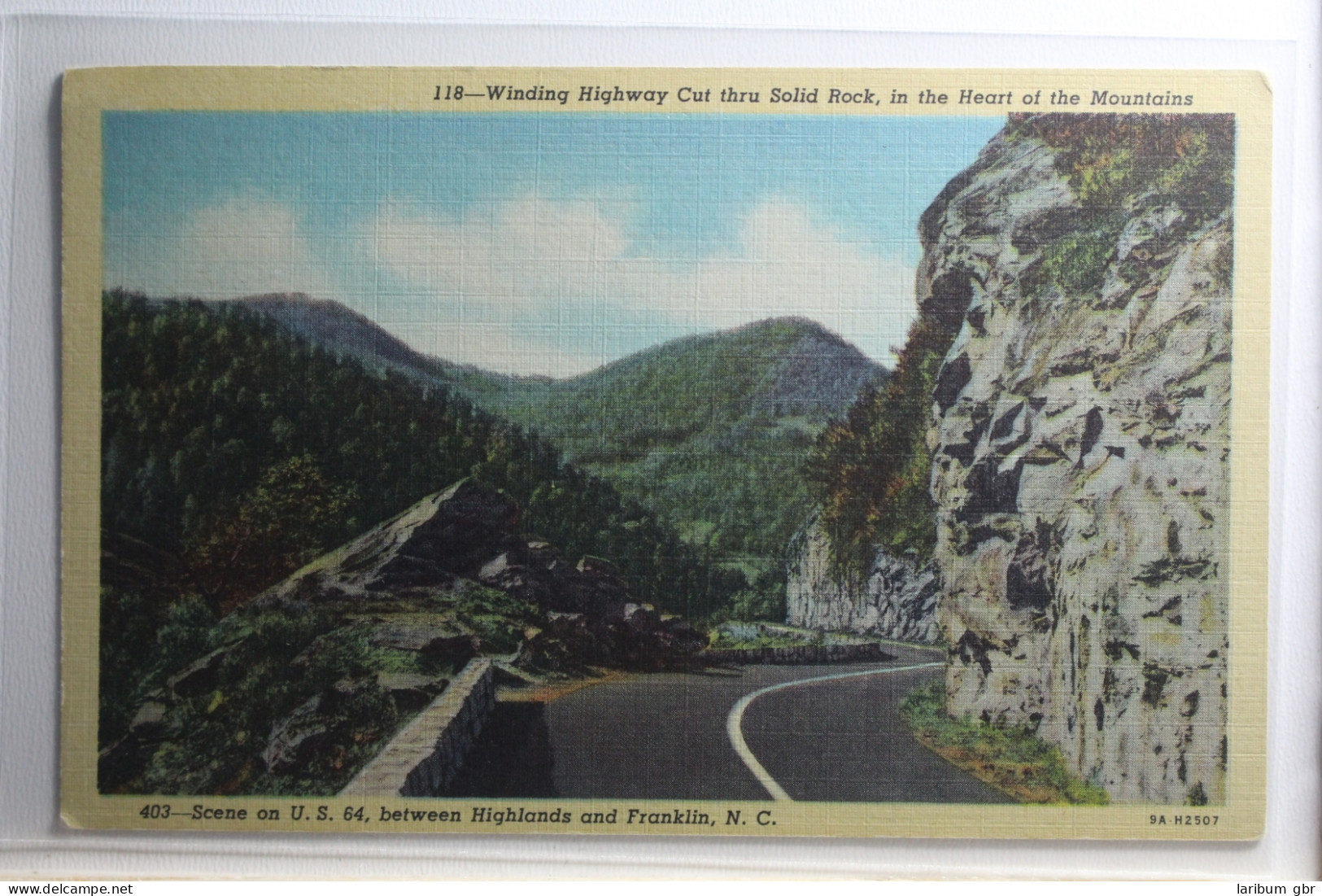 AK Winding Highway Cut Thru Solid Rock Ungebraucht #PH080 - Altri & Non Classificati