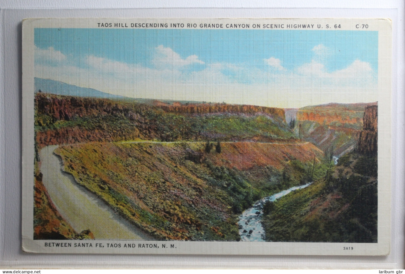 AK Taos Hill Descending Into Rio Grande Canyon On Scebic Hig. Ungebraucht #PH067 - Altri & Non Classificati