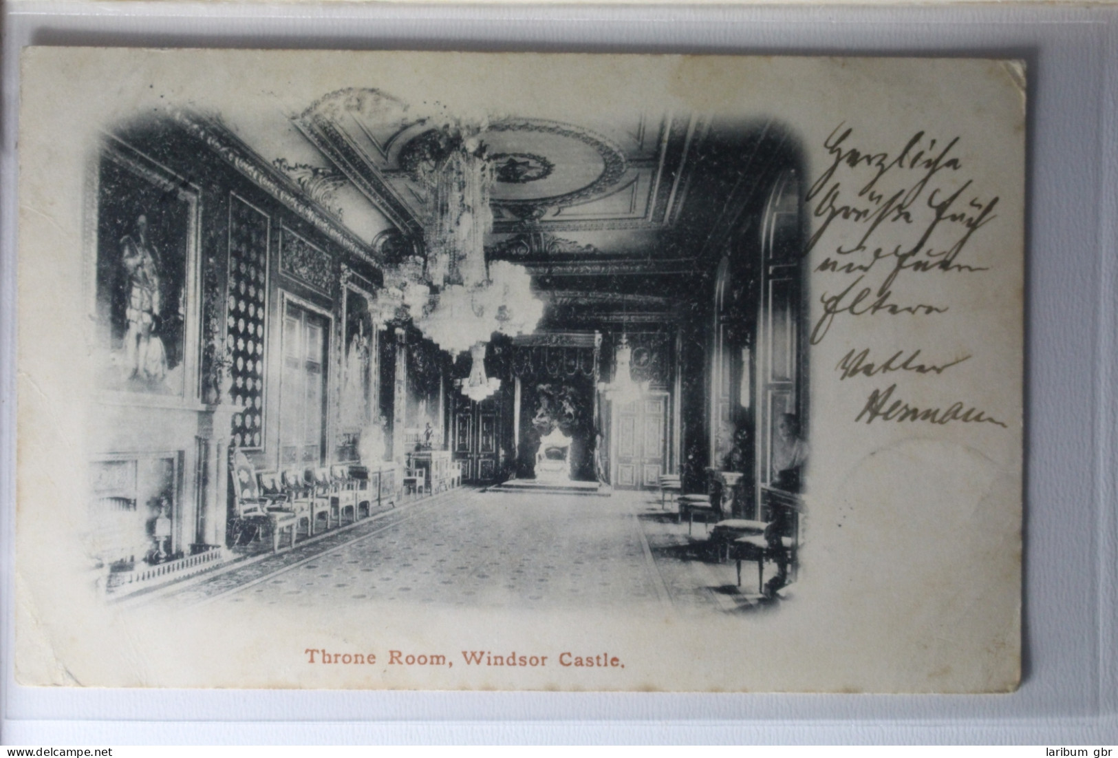 AK Windsor Castle Throne Room 1901 Gebraucht #PH106 - Other & Unclassified