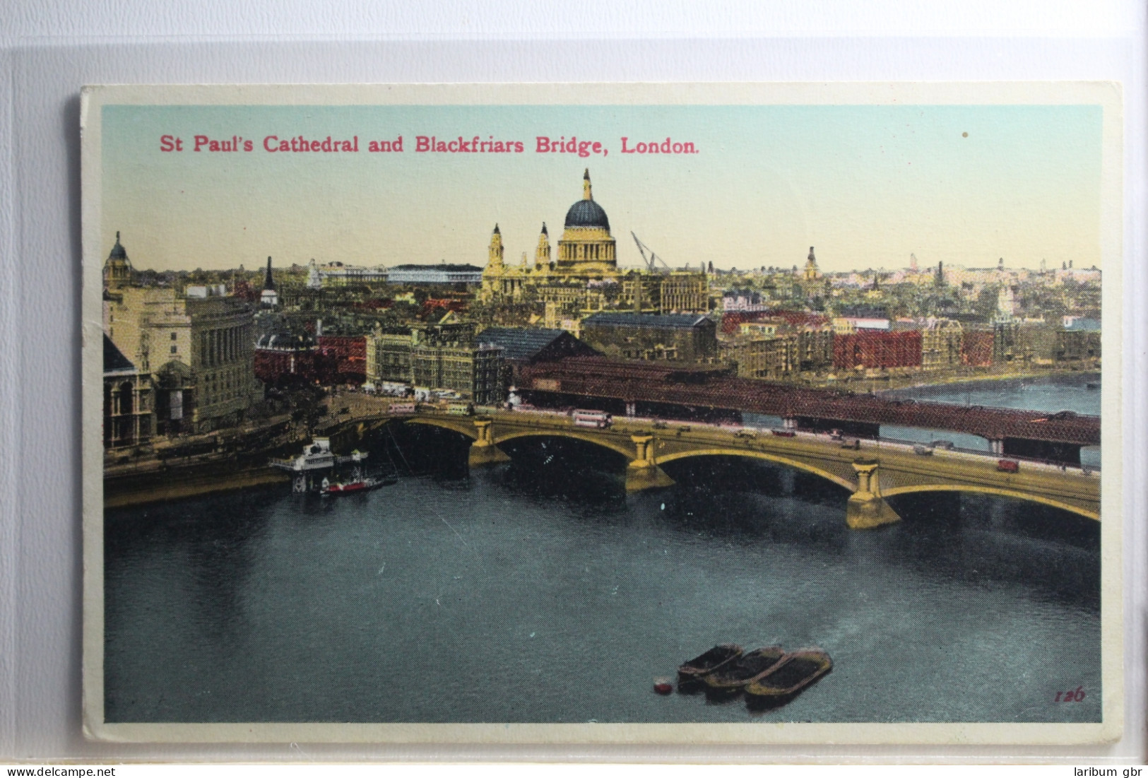 AK London St. Paul's Chathedral And Blackfriars Bridge Gebraucht #PH109 - Andere & Zonder Classificatie