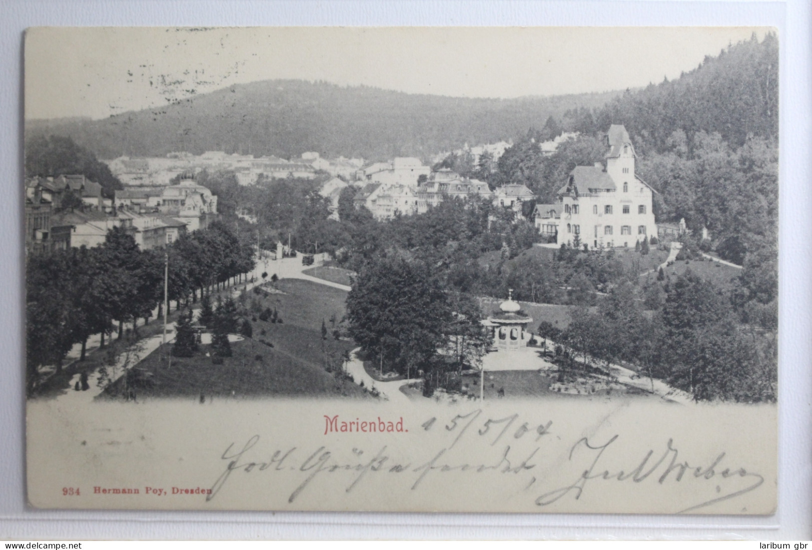 AK Marienbad Ortsansicht 1904 Gebraucht #PH421 - Sudeten