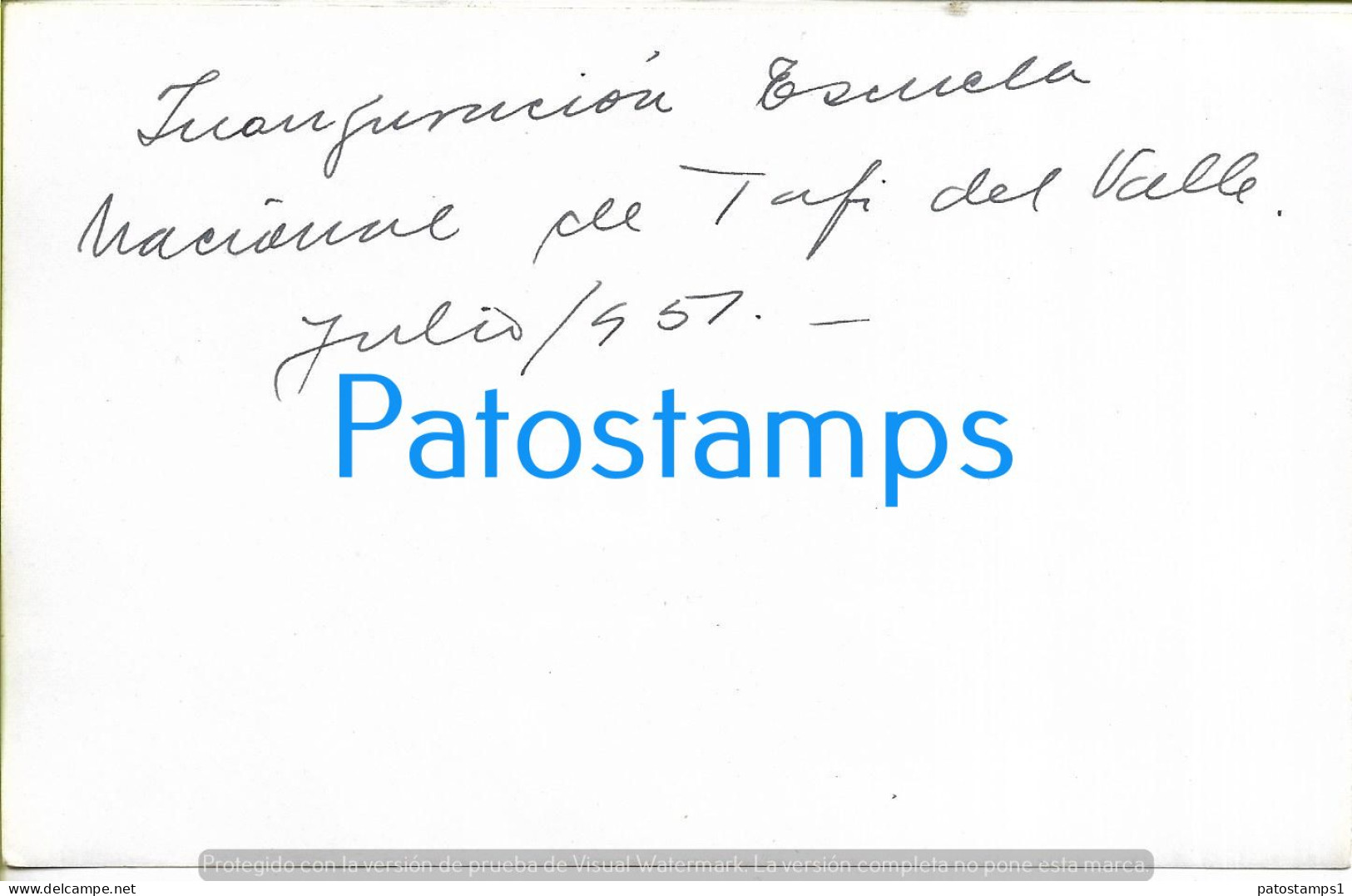 229181 ARGENTINA TUCUMAN GOBERNADOR FERNANDO RIERA 1951 ESCUELA NACIONAL TAFI DEL VALLE 18.5 X 11.5 CM PHOTO NO POSTCARD - Argentina