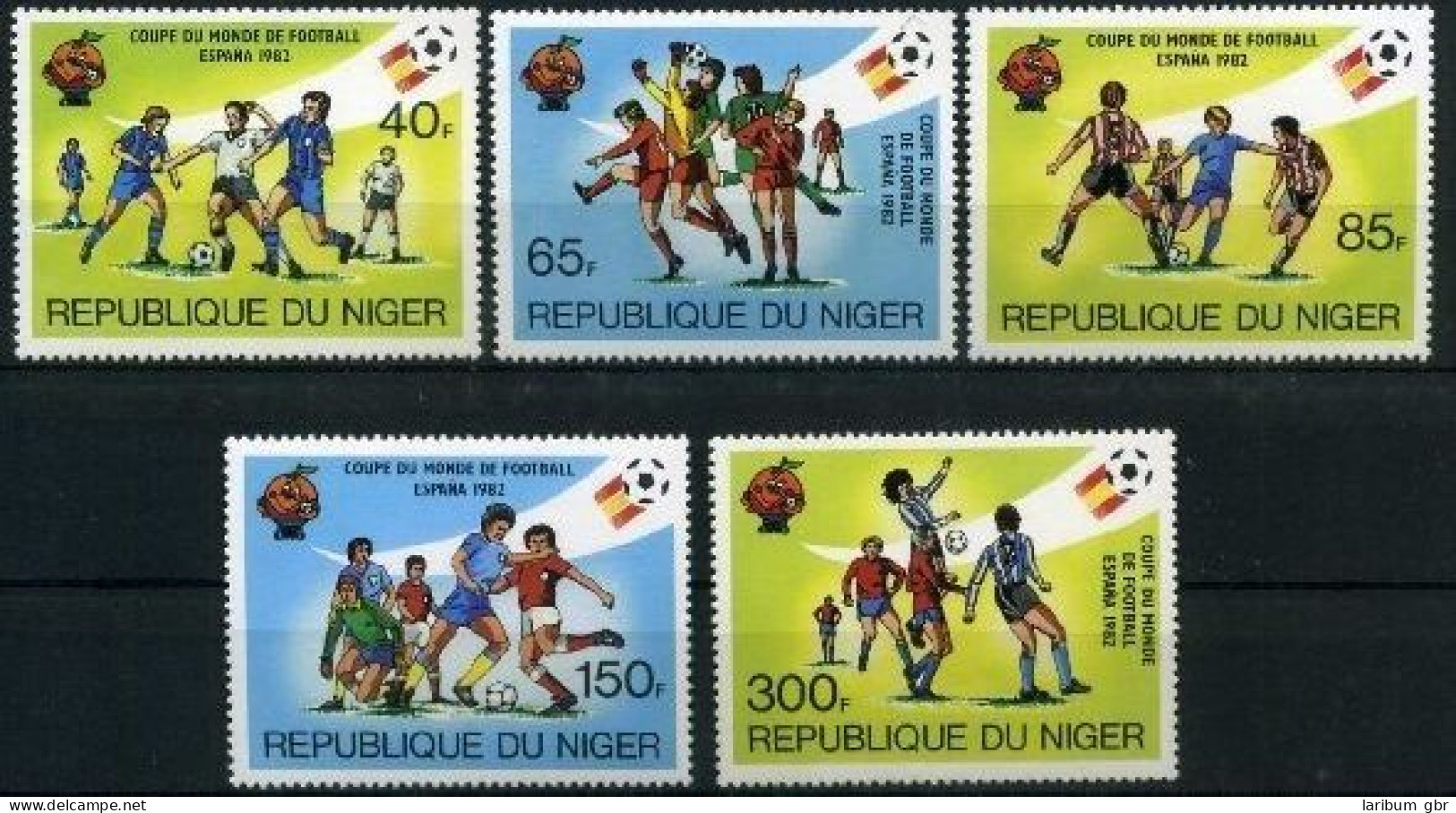 Niger 767-771 Postfrisch Fußball #GB613 - Niger (1960-...)