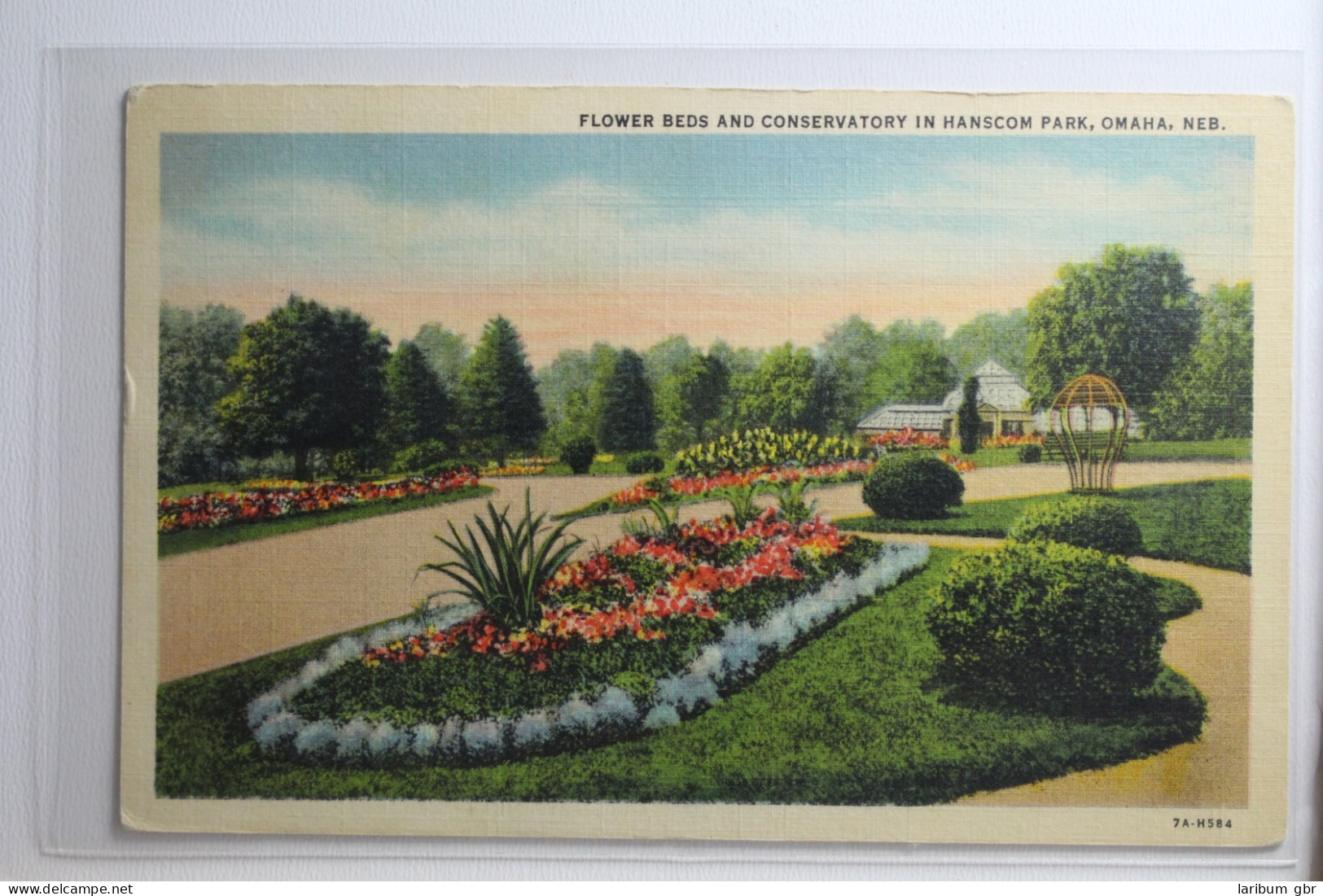 AK USA Flower Beds And Conervatory In Hanscom Park, Omaha Ungebraucht #PH612 - Andere & Zonder Classificatie