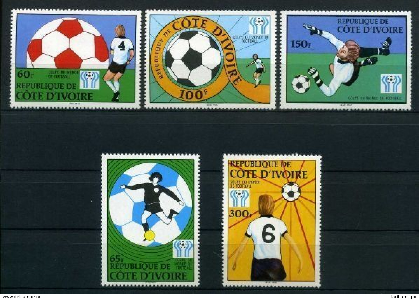 Elfenbeinküste 552-556 Postfrisch Fußball #GB623 - Côte D'Ivoire (1960-...)