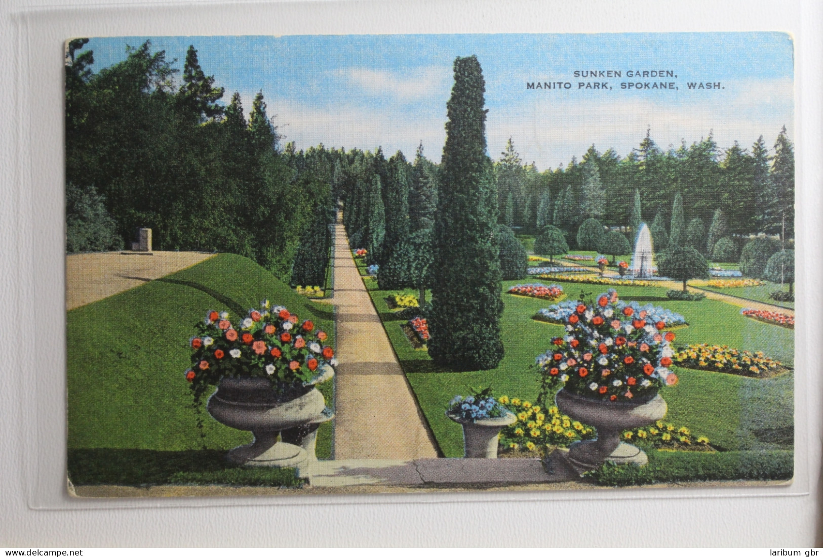 AK Washington Sunken Garden, Manito Park, Spokane Ungebraucht #PH610 - Altri & Non Classificati