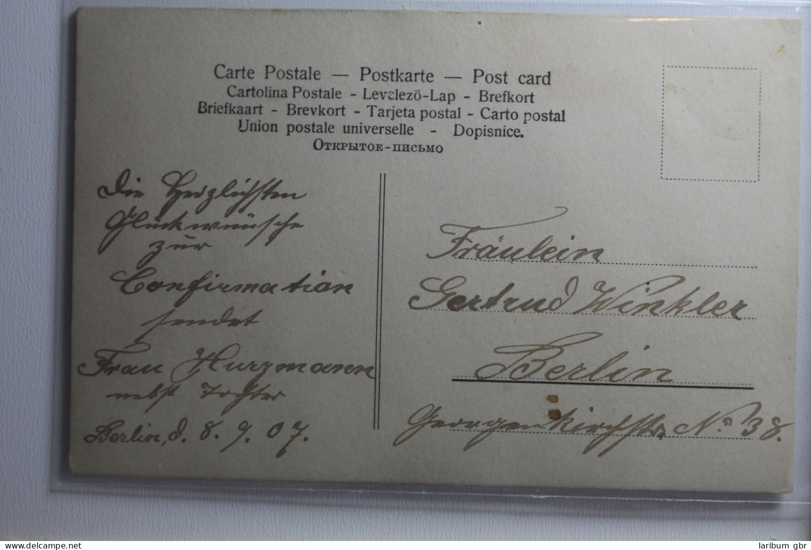 AK Deutschland Grußkarte 1907 Gebraucht #PH708 - Other & Unclassified