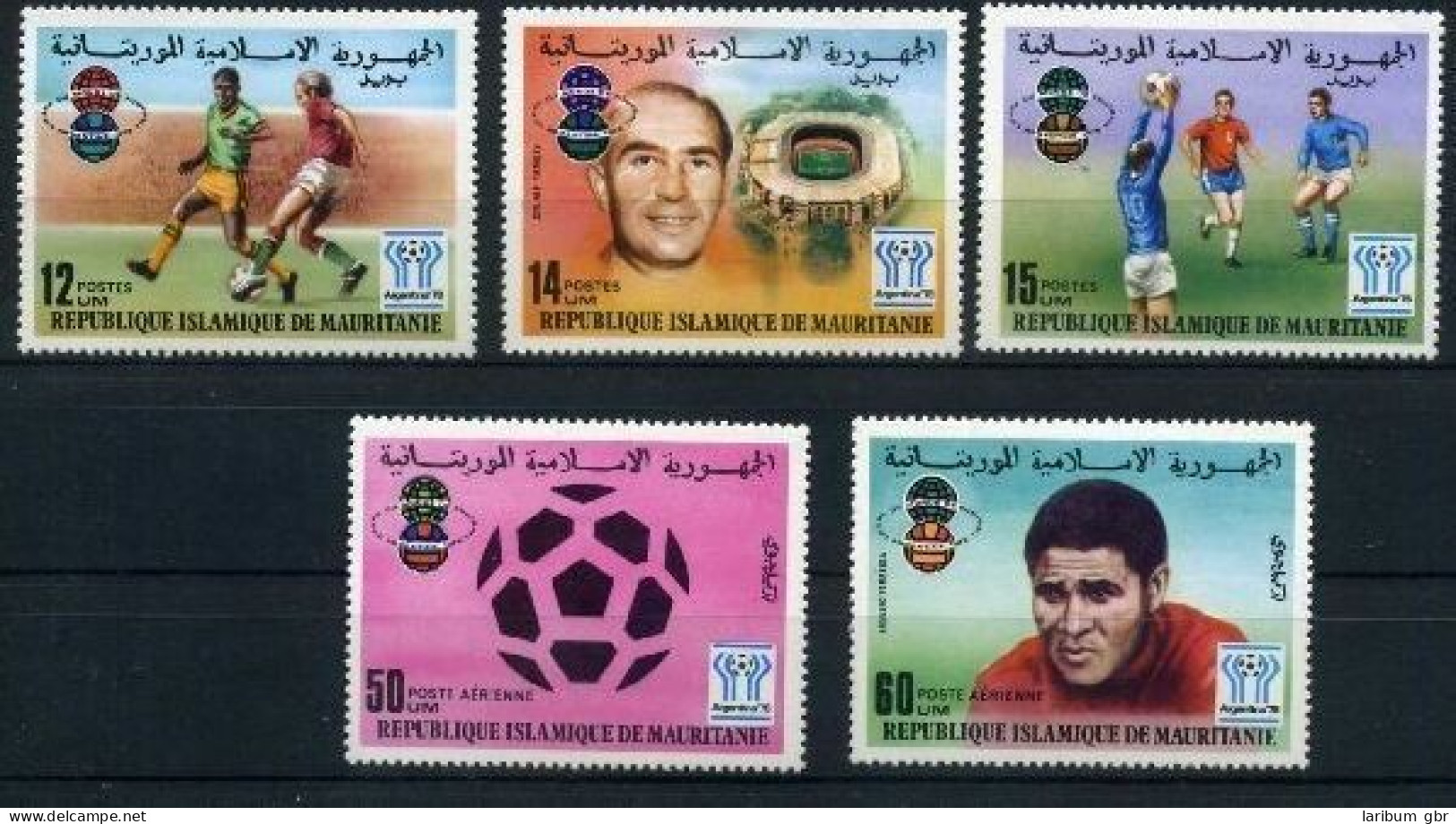 Mauretanien 584-588 Postfrisch Fußball WM 1978 #GB615 - Mauritania (1960-...)