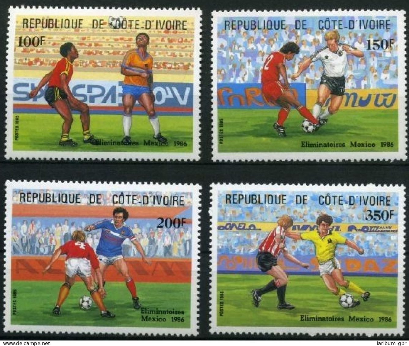 Elfenbeinküste 867 A-870 A Postfrisch Fußball #GB625 - Ivory Coast (1960-...)