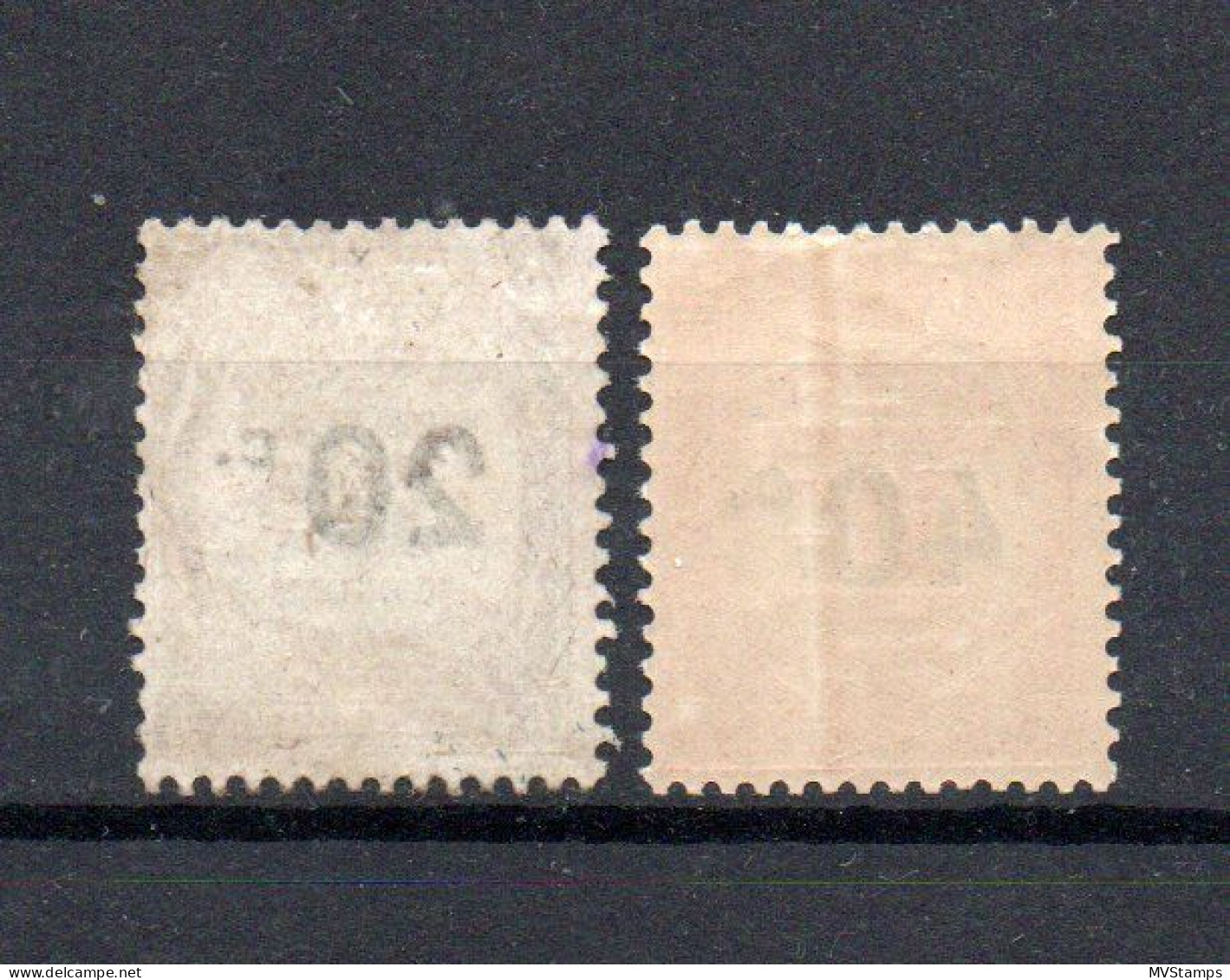 Frankreich 1917 P 42/43 Portomarke Mit Aufdruck Ungebraucht/MLH - 1859-1959 Mint/hinged