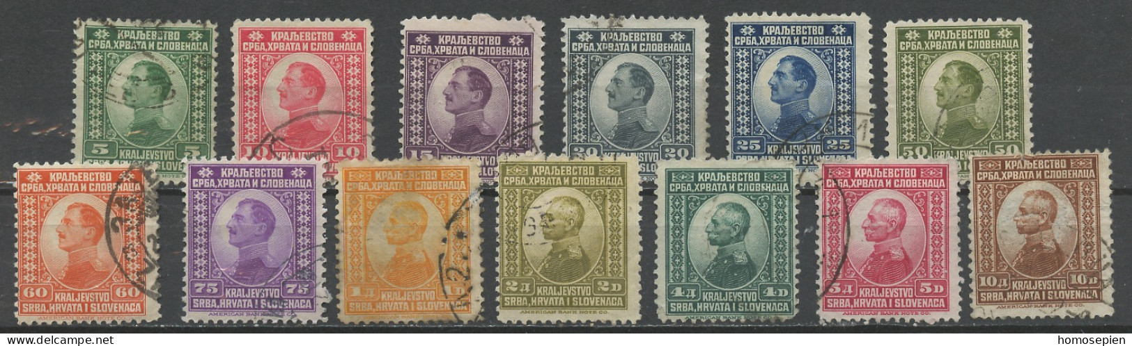 Yougoslavie - Jugoslawien - Yugoslavia 1921 Y&T N°130 à 142 - Michel N°146 à 158 (o) - Prince Alexandre Et Roi Pierre 1e - Used Stamps