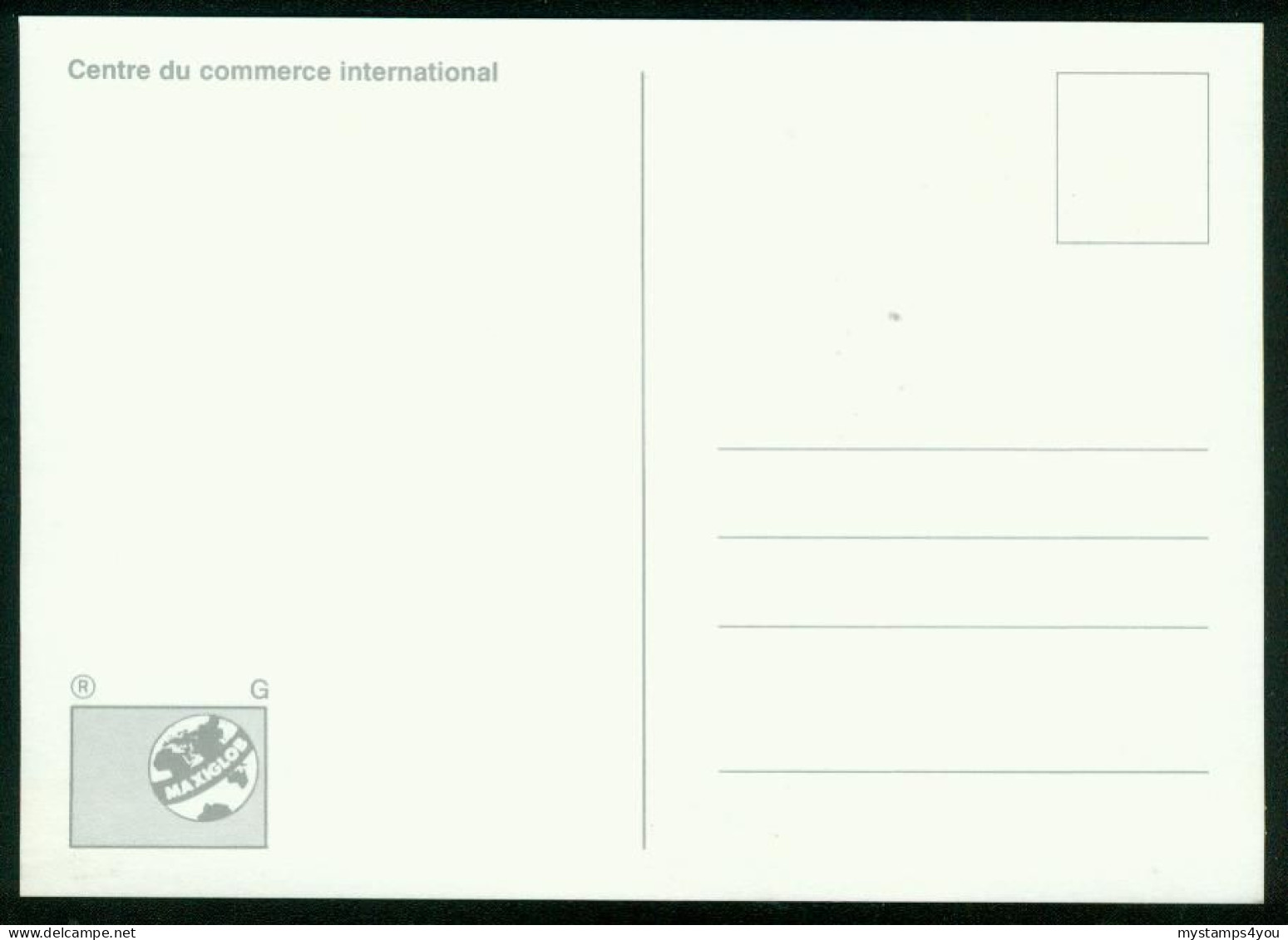 Mk UN Geneva (UNO) Maximum Card 1990 MiNr 182 | International Trade Centre #max-0080 - Maximum Cards