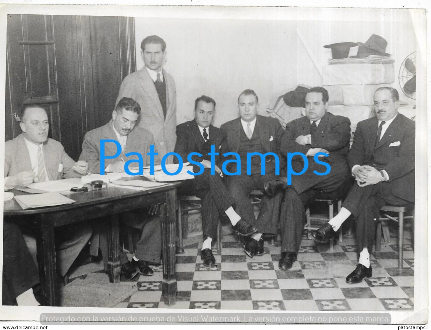 229182 ARGENTINA TUCUMAN GOBERNADOR FERNANDO RIERA 1951 INSCRIPCION AFILIADOS 18 X 13 PHOTO NO POSTCARD - Argentine