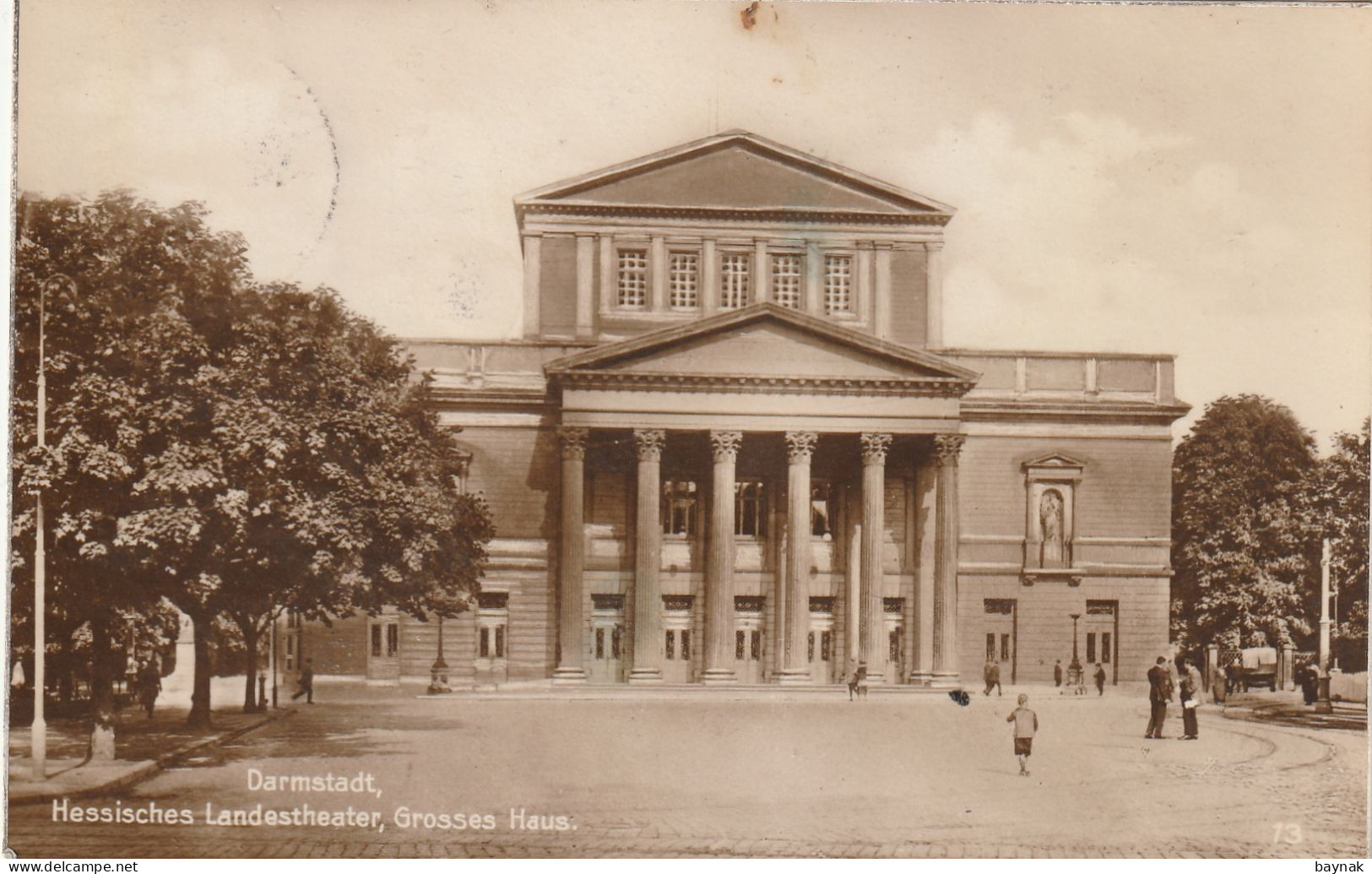 DE335   --  DARMSTADT  --  HESSISCHE LANDESTHEATER , GROSSES HAUS  --  1925 - Darmstadt