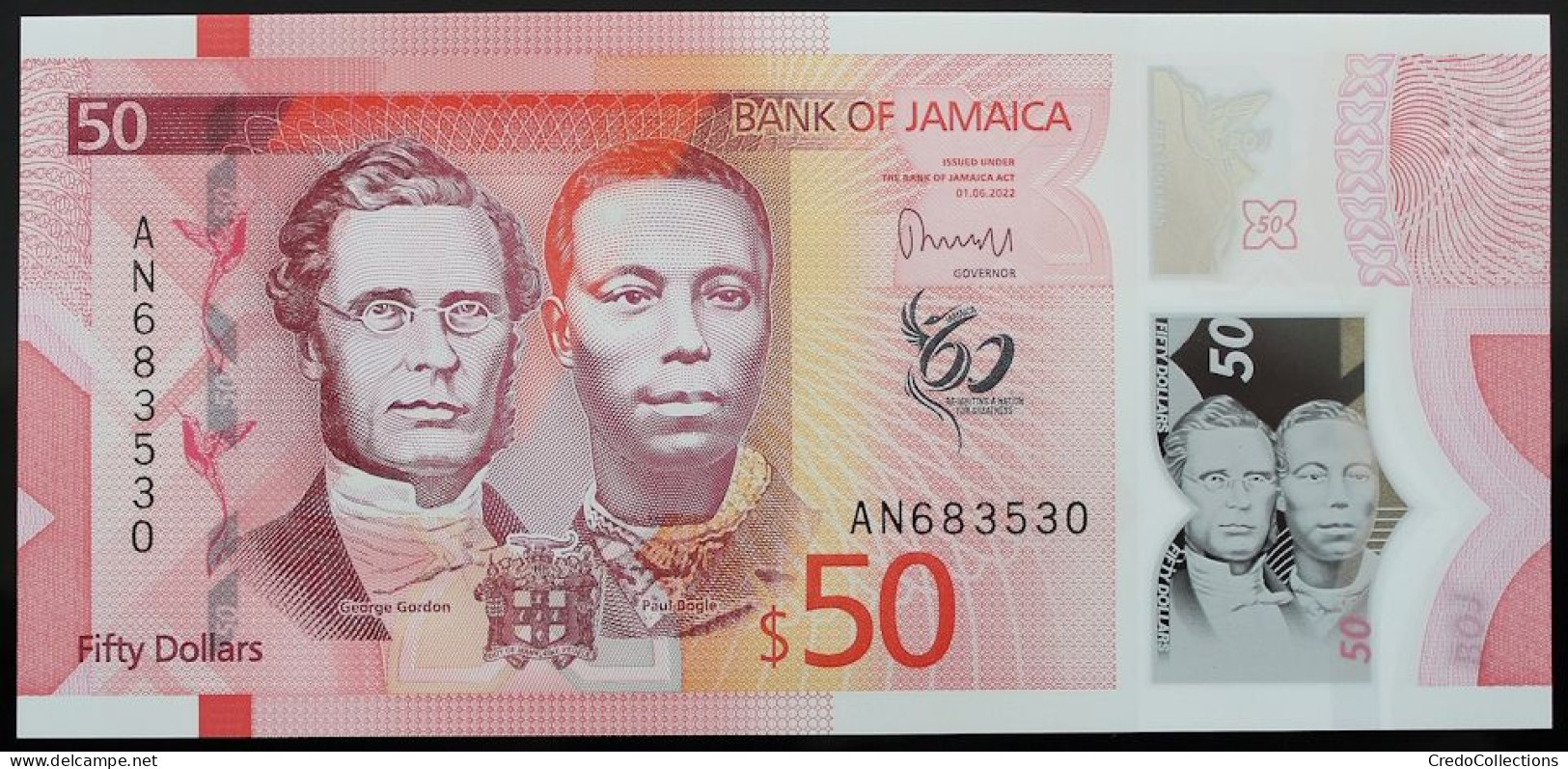 Jamaïque - 50 Dollars - 2022 - PICK 96a - NEUF - Jamaique