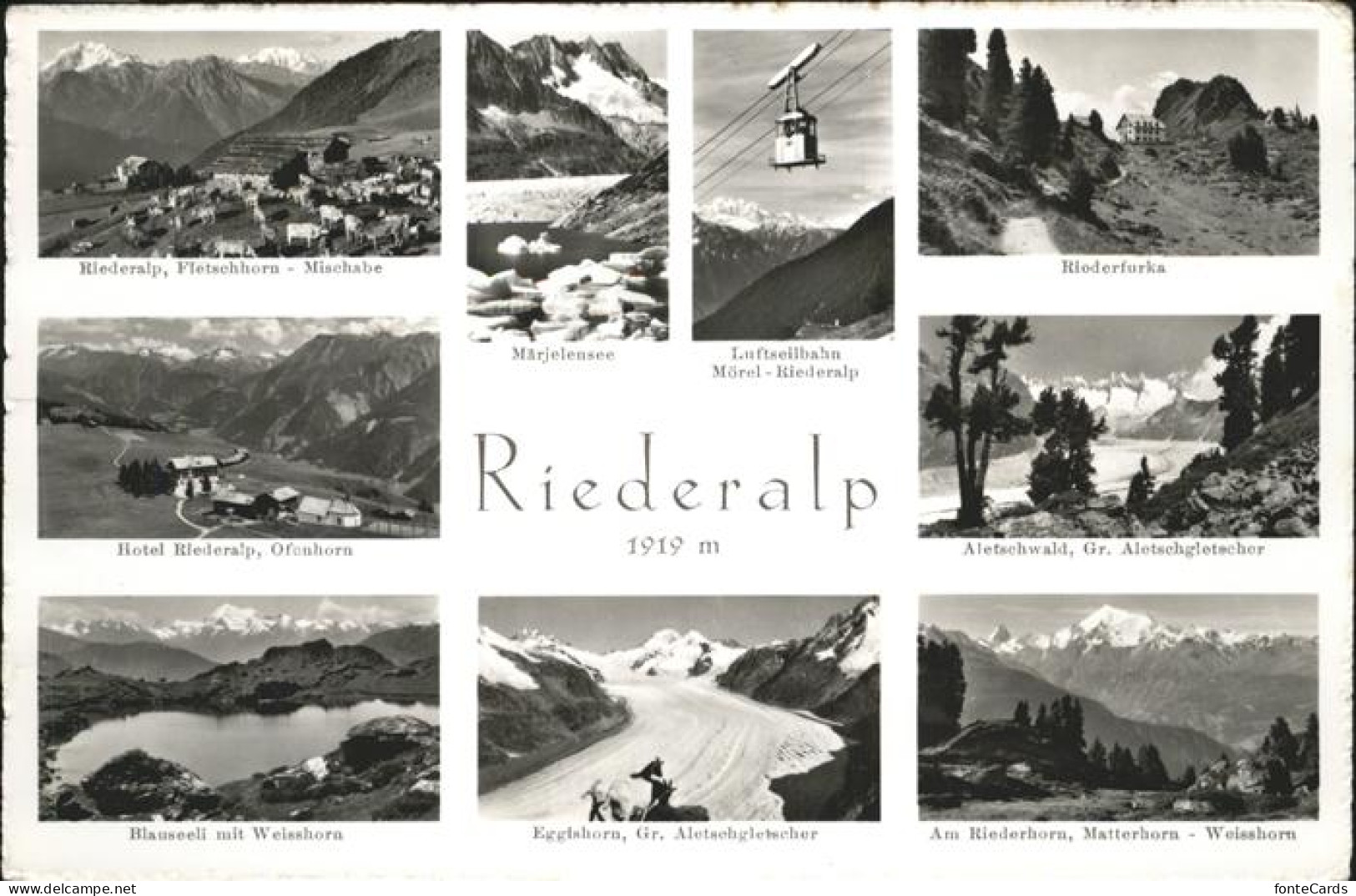 11298823 Riederalp Maerjelensee Luftseilbahn Hotel Riederalp Riederalp - Sonstige & Ohne Zuordnung