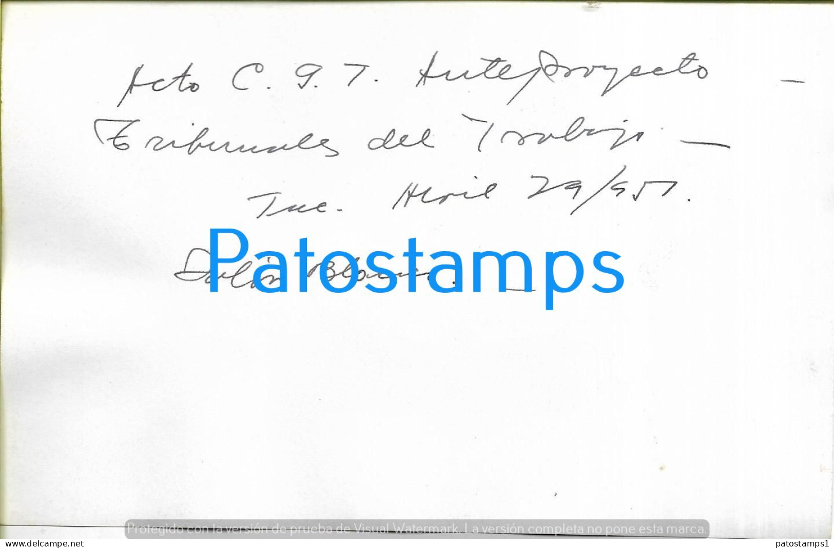 229183 ARGENTINA TUCUMAN GOBERNADOR FERNANDO RIERA 1951 ACTO C.G.T SALON BLANCO 18.5 X 11.5 CM PHOTO NO POSTCARD - Argentinien