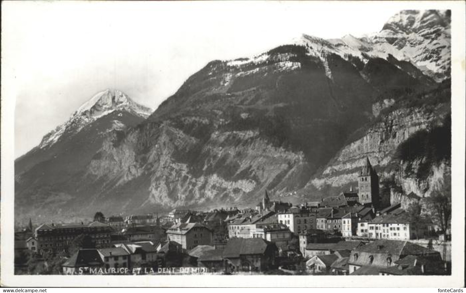 11298780 St Maurice Valais La Dent Du Midi St Maurice Valais - Autres & Non Classés