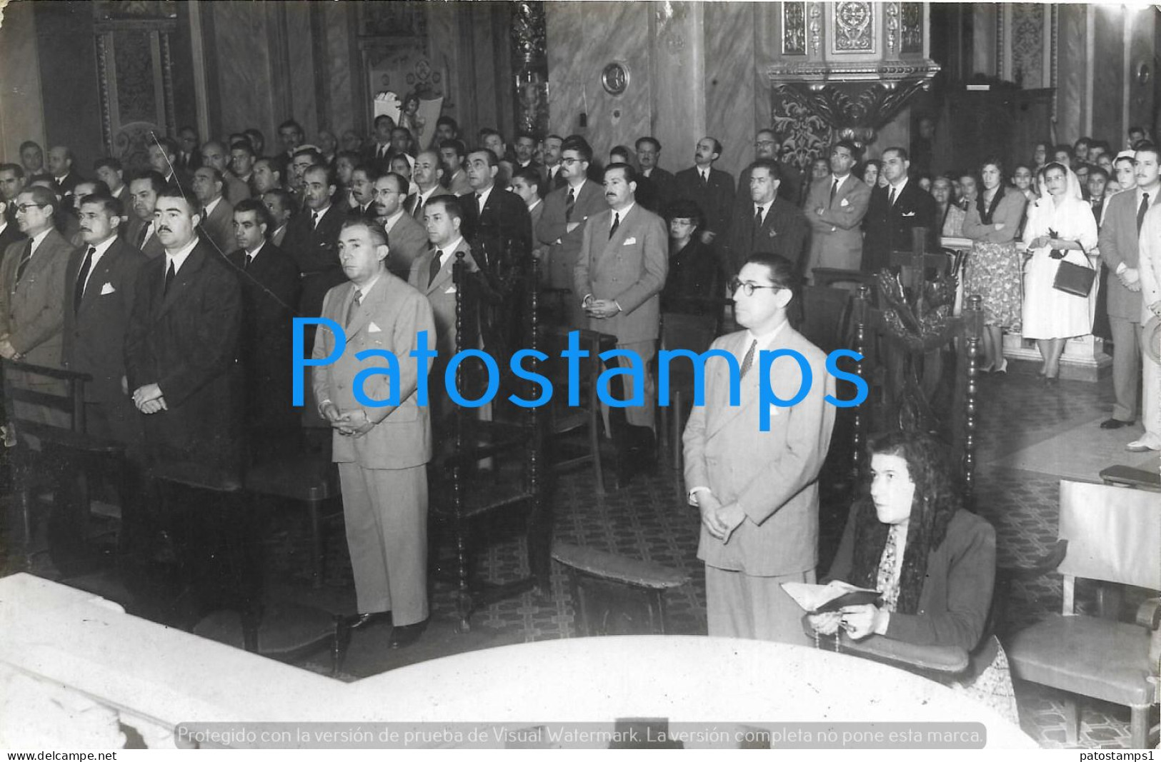 229184 ARGENTINA TUCUMAN GOBERNADOR FERNANDO RIERA 1951 S. SRA EVA PERON 18.5 X 11.5 CM PHOTO NO POSTCARD - Argentine