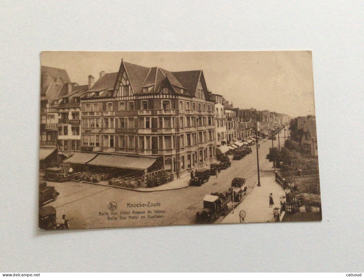 Carte Postale Ancienne (1933)  Knocke-Zoute Belle Vue Hôtel Avenue Du Littoral - Belle Vue Hotel En Kustlaan - Knokke