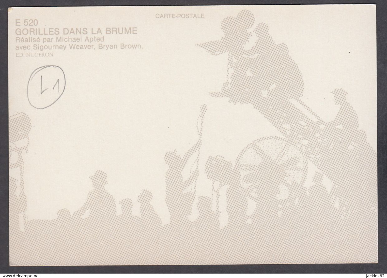 117513/ Michael Apted, *Gorilles Dans La Brume* - Plakate Auf Karten