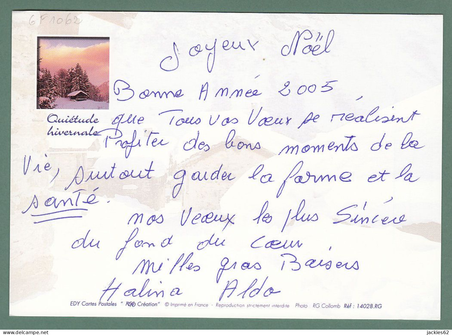 094205GF/ René Gérard COLLOMB, *Quiétude Hivernale* - Autres & Non Classés