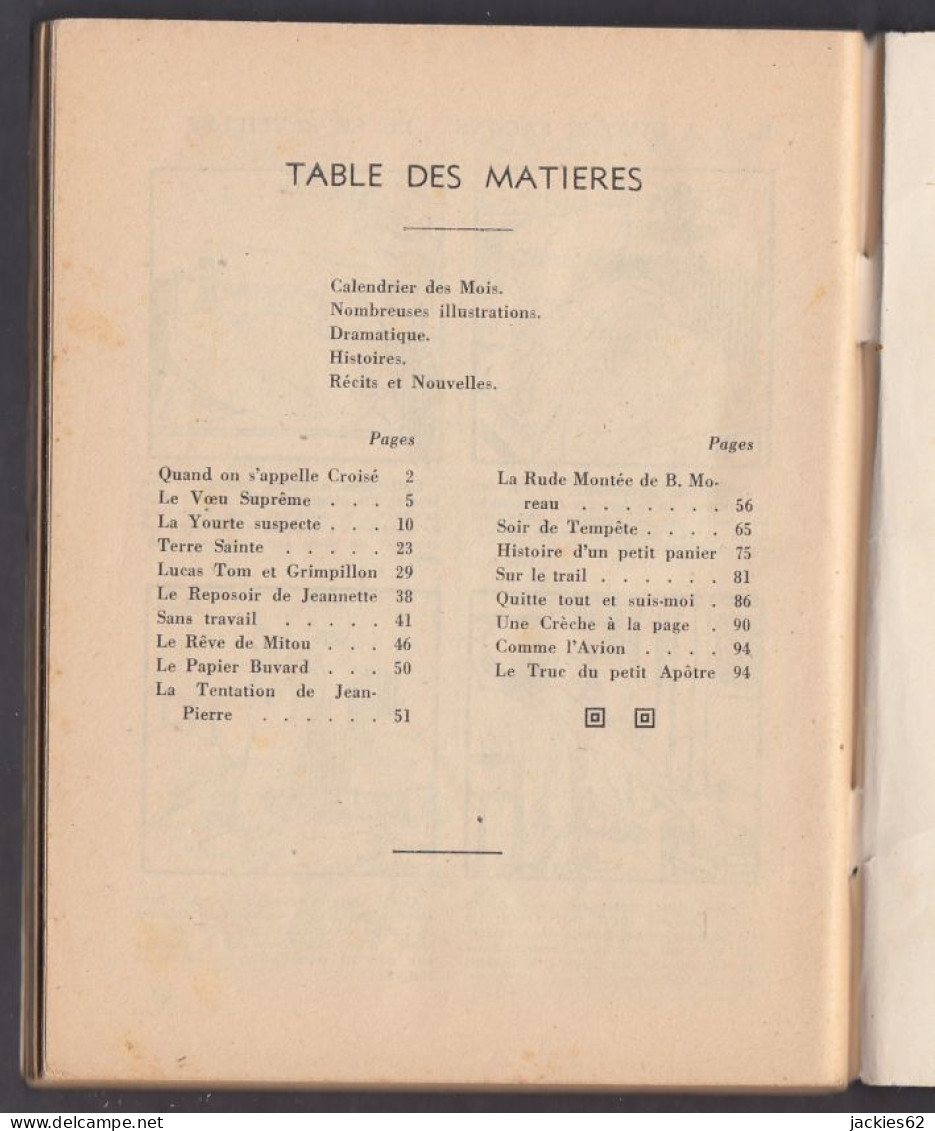 130919/ ALMANACH DU CROISÉ, 1943, 95 Pages - Religion