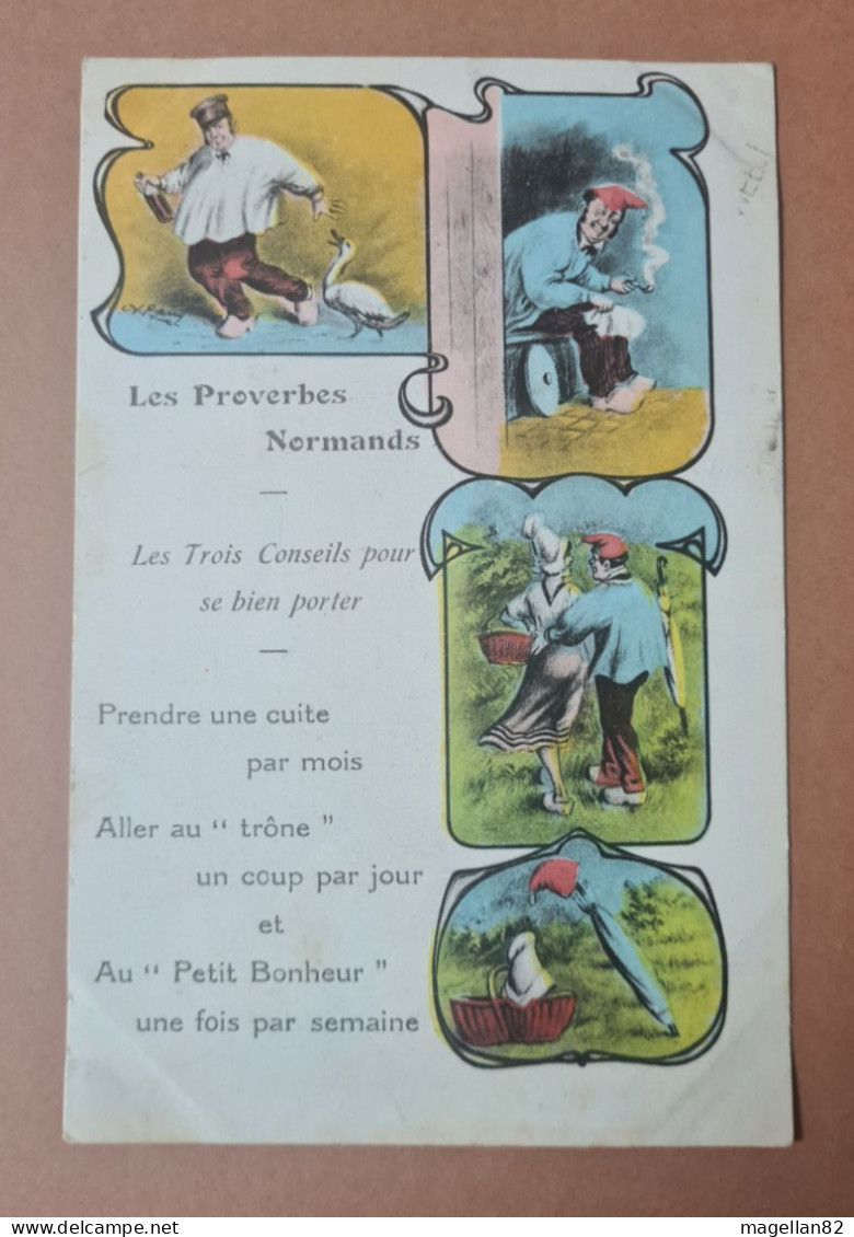 Cpa. Les Proverbes Normands - Humor