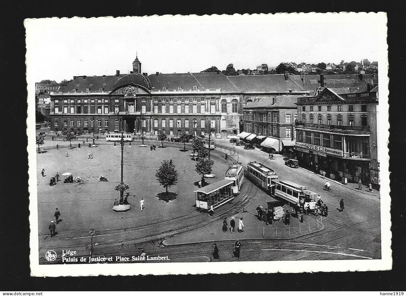 Liège Tram Tramway Palais De Justice Et Place Saint Lambert Photo Carte Htje - Lüttich