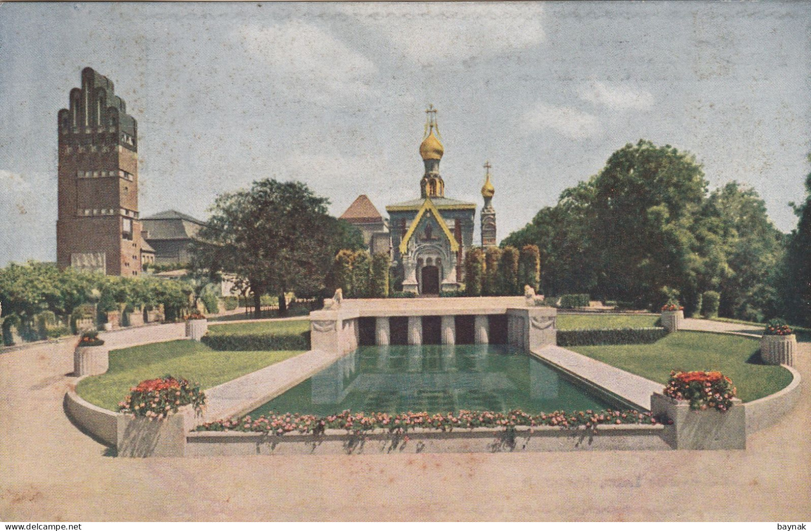 DE337   --  DARMSTADT  --  KUNSTLERKOLONIE  --  AUSSTELLUNGSHAUS UND KAPELLE  --  1919 - Darmstadt