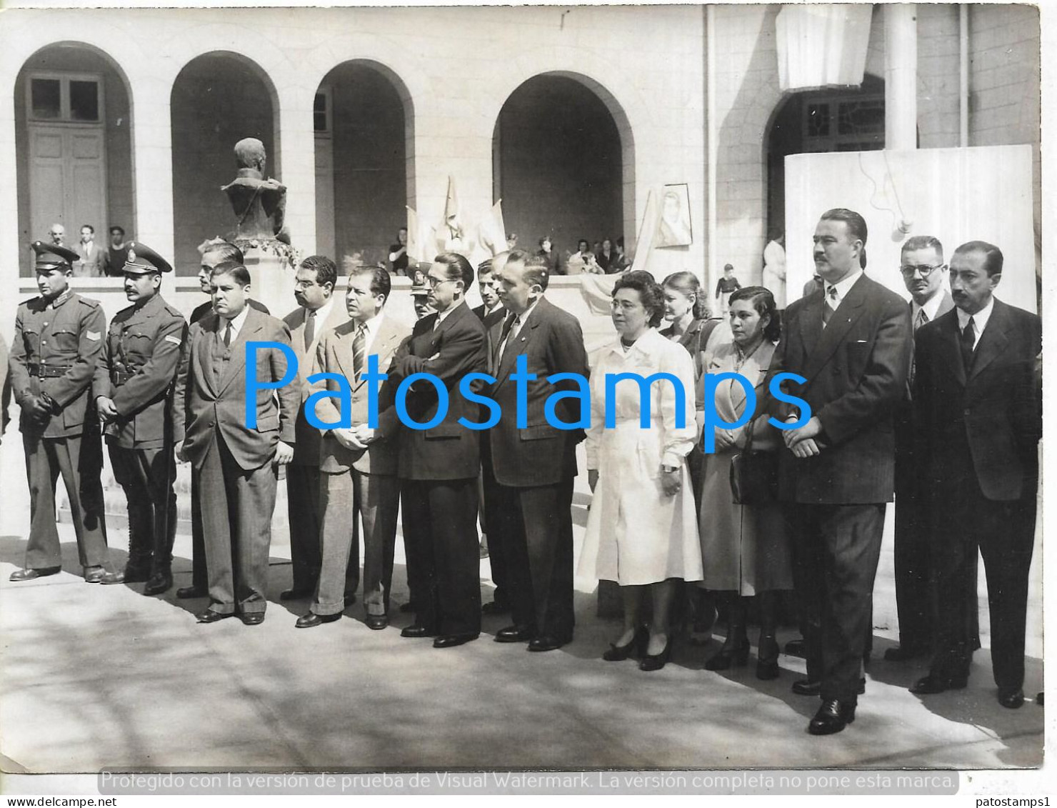 229188 ARGENTINA TUCUMAN GOBERNADOR FERNANDO RIERA 1951 ESCUELA BELGRANO 18 X 13 CM PHOTO NO POSTCARD - Argentina