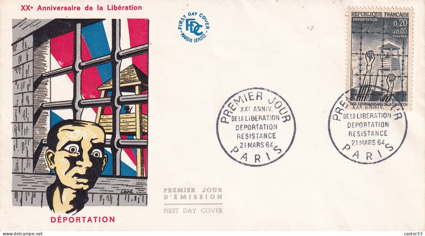 1er Jour, 20è Anniversaire De La Libération, Déportation - 1960-1969