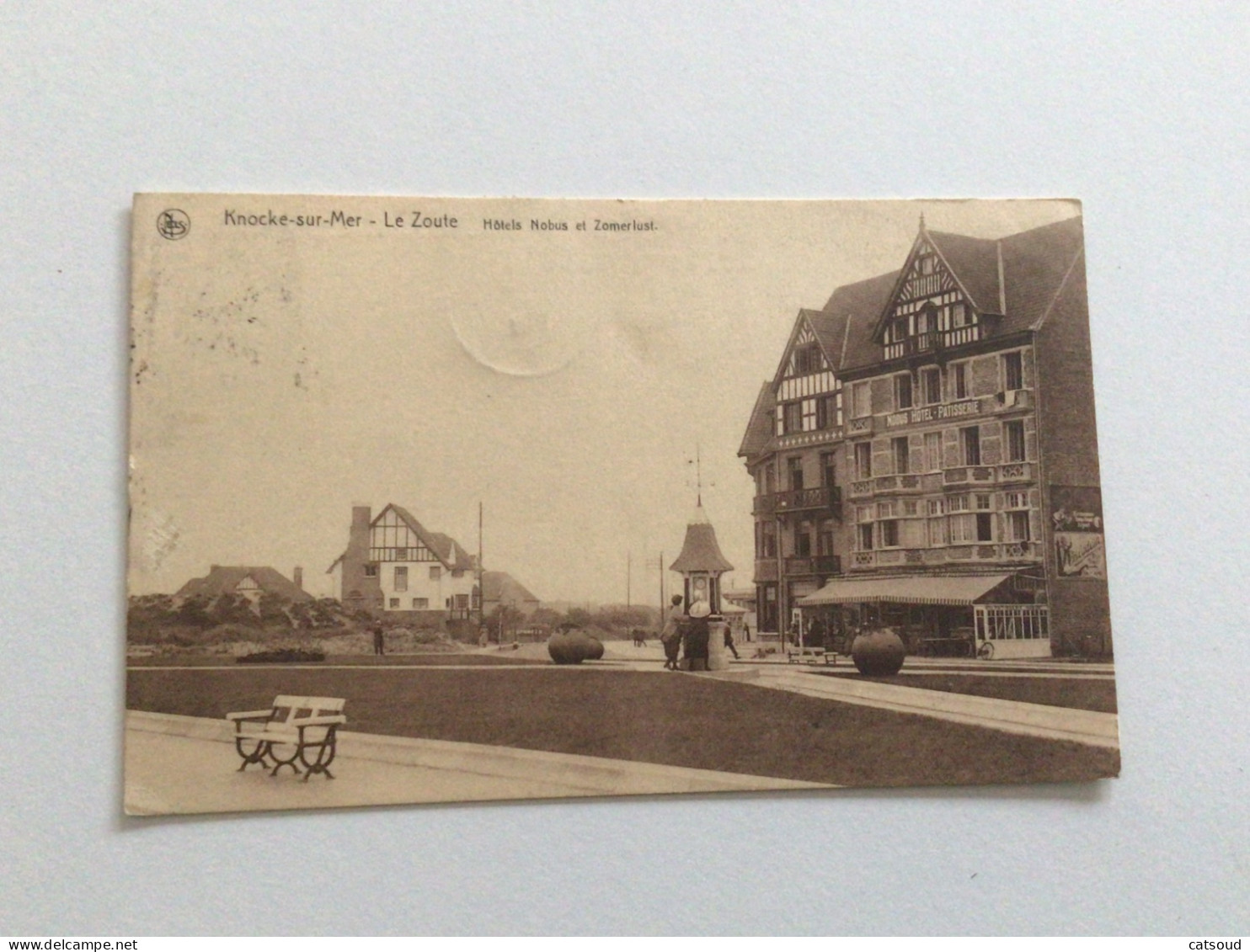 Carte Postale Ancienne (1922) Knocke-sur-Mer Le Zoute Hôtels Nobus Et Zomerlust - Knokke
