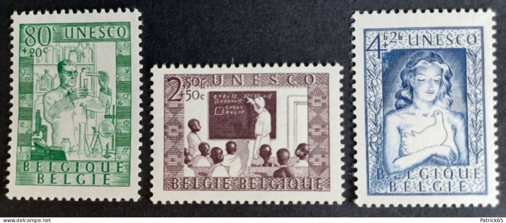 Belgie 1951 UNESCO Obp-842/844 MNH-Postfris - Ungebraucht