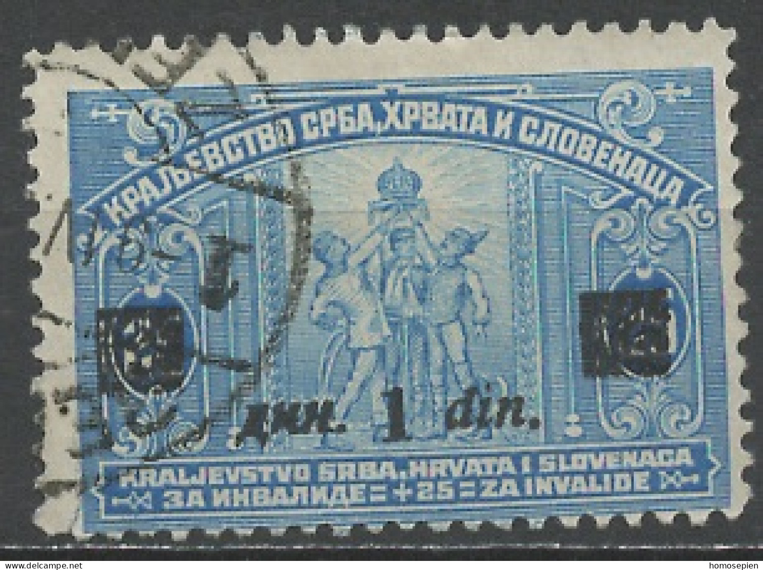 Yougoslavie - Jugoslawien - Yugoslavia 1923-24 Y&T N°144 - Michel N°163 (o) - 1ds25p Symbole De L'unité Nationale - Gebraucht
