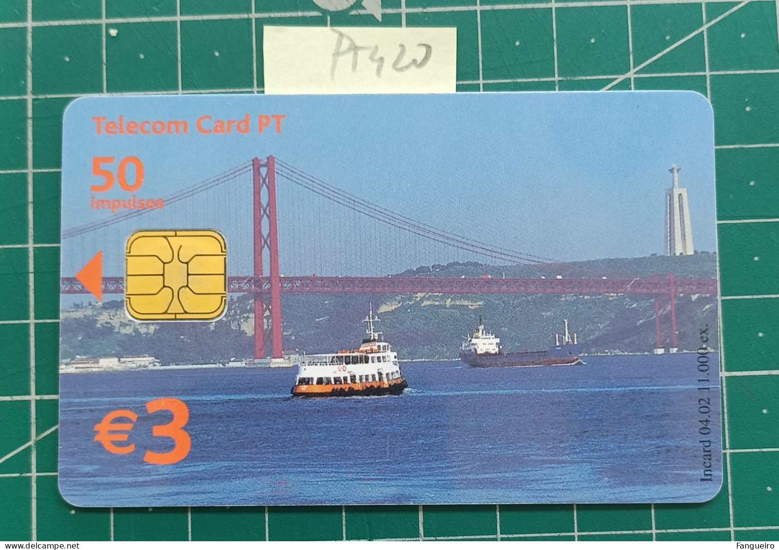 PORTUGAL USED PHONECARD PT420 TAGUS RIVER BOAT - Portugal