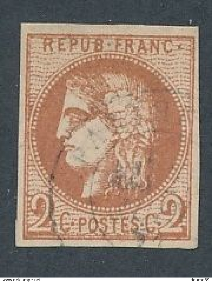 BM-60: FRANCE:  N° 40B Obl - 1870 Ausgabe Bordeaux