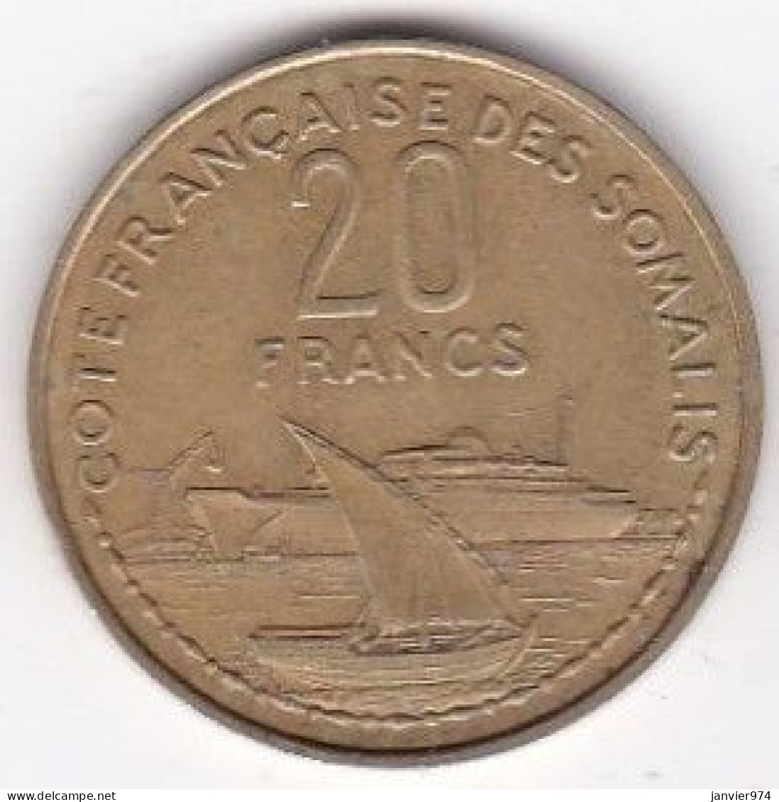 Côte Française De Somalie Djibouti 10 Francs 1965, Bronze Aluminium , Lec# 48, TTB - Gibuti