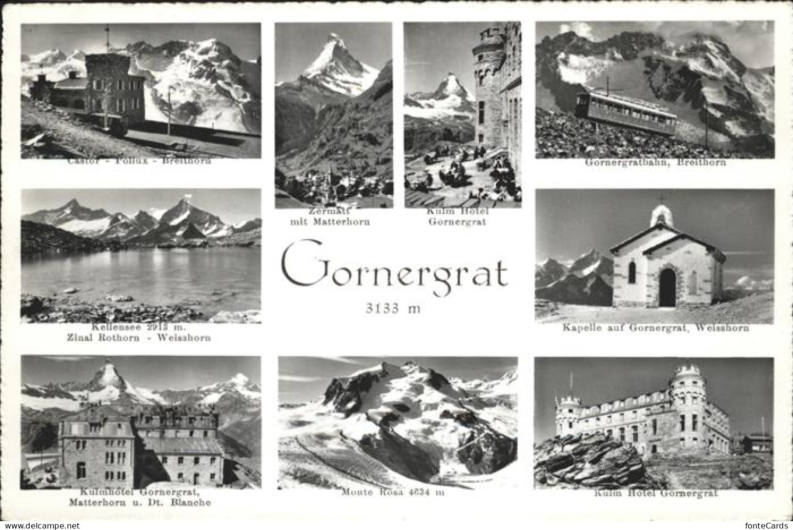 11298465 Gornergrat Zermatt Zermatt Matterhorn Kulm Hotel Gornergrat Kapelle Wei - Autres & Non Classés