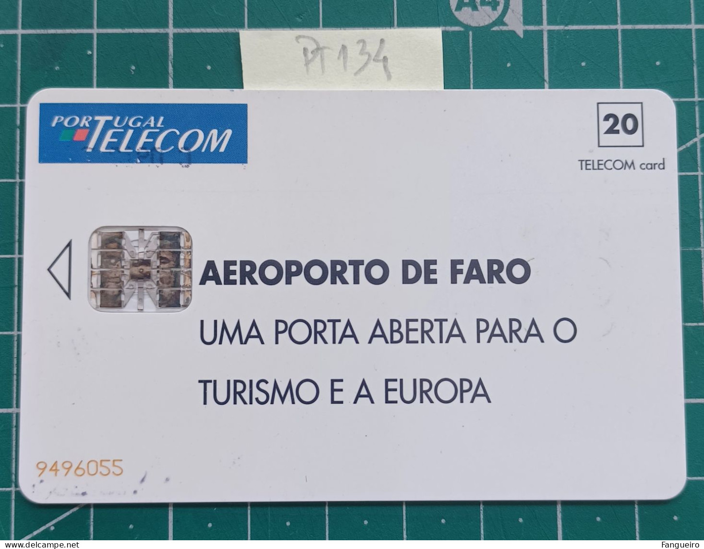PORTUGAL USED PHONECARD PT134 FARO AIRPORT PLAIN - Portugal
