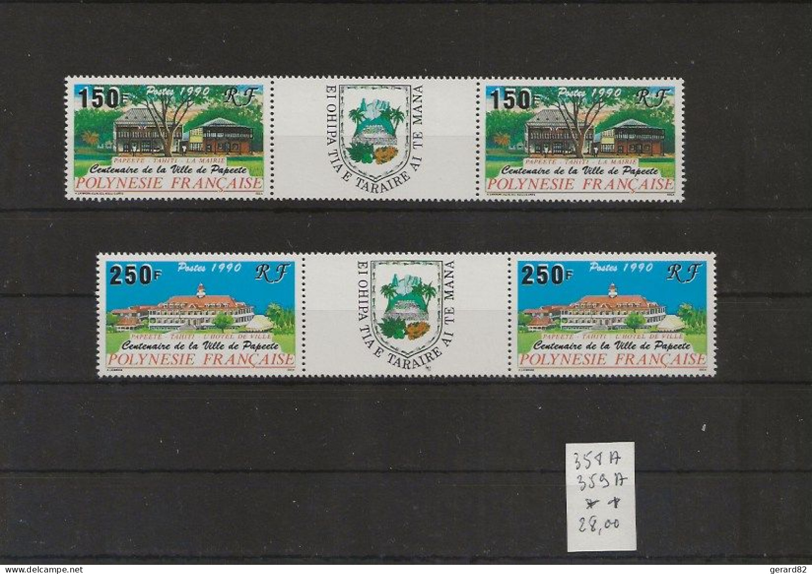 POLYNESIE    TIMBRE  N°  358A/359A  N** - Unused Stamps