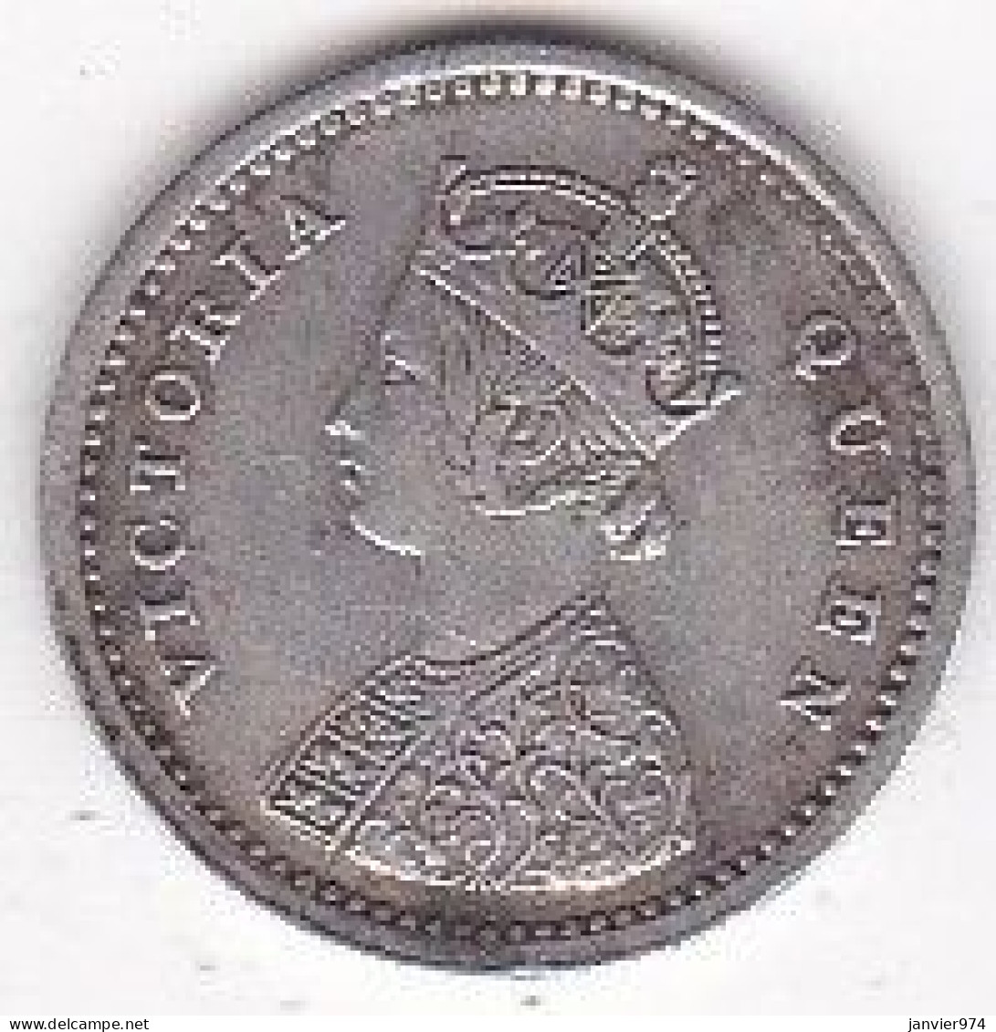 India-British 2 Annas 1875 , Victoria , En  Argent , KM# 469 - Indien