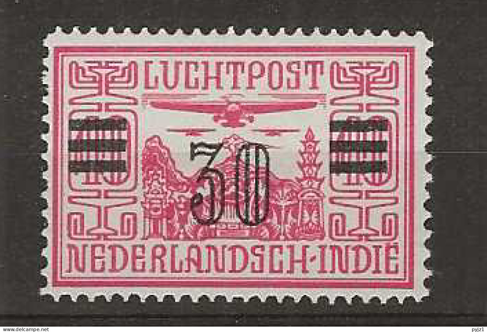 1930 MH Nederlands Indië Airmail NVPH LP 11 - Niederländisch-Indien