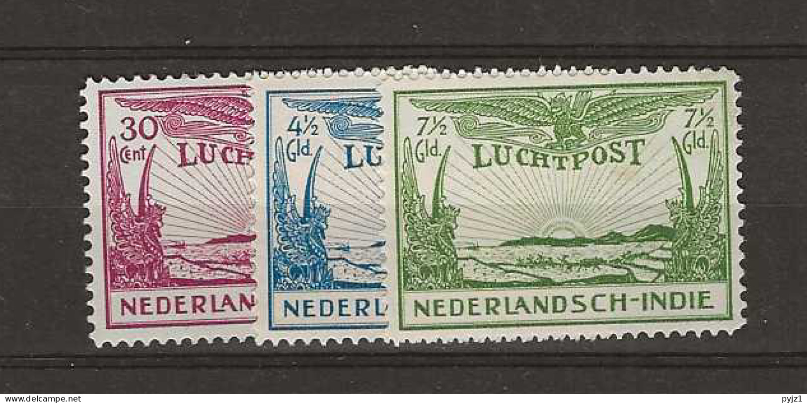 1931 MH Nederlands Indië Airmail NVPH LP 14-16 - Niederländisch-Indien