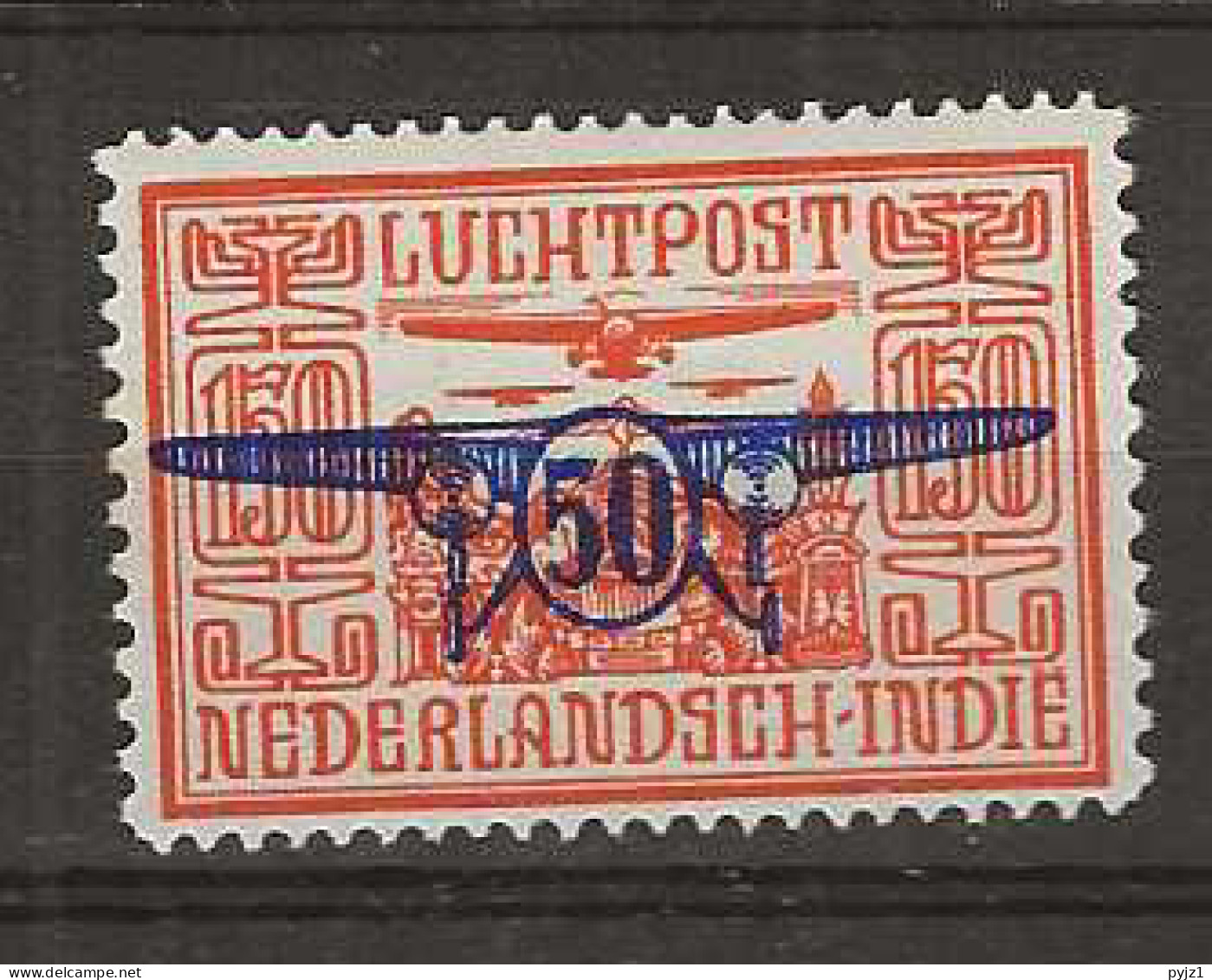 1932 MH Nederlands Indië Airmail NVPH LP 17 - Indes Néerlandaises