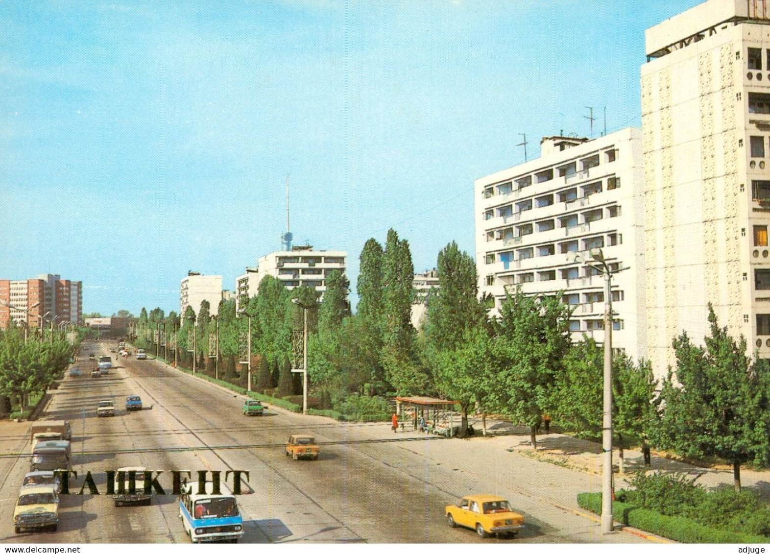 CPM- Ouzbékistan* TASHKENT - Avenue Lénine *TBE*  Cf. Scans * - Andere & Zonder Classificatie