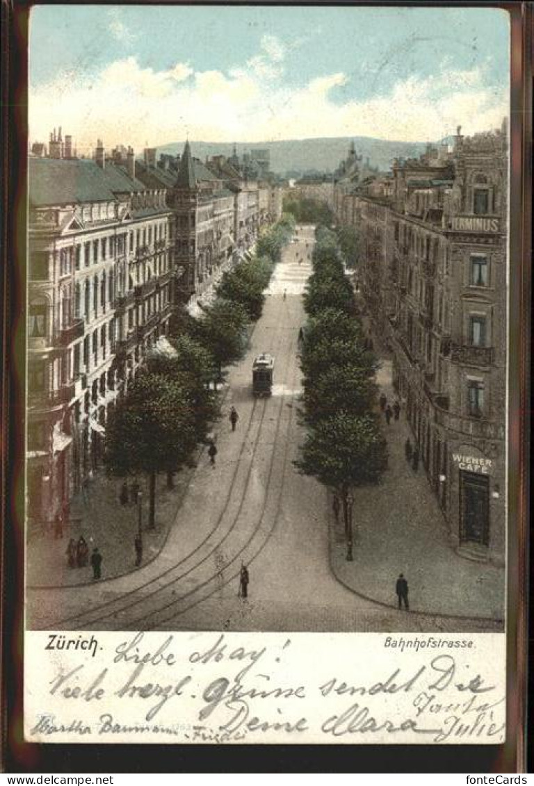 11294727 Zuerich Bahnhofstrasse Strassenbahn Fussgaenger Zuerich - Other & Unclassified