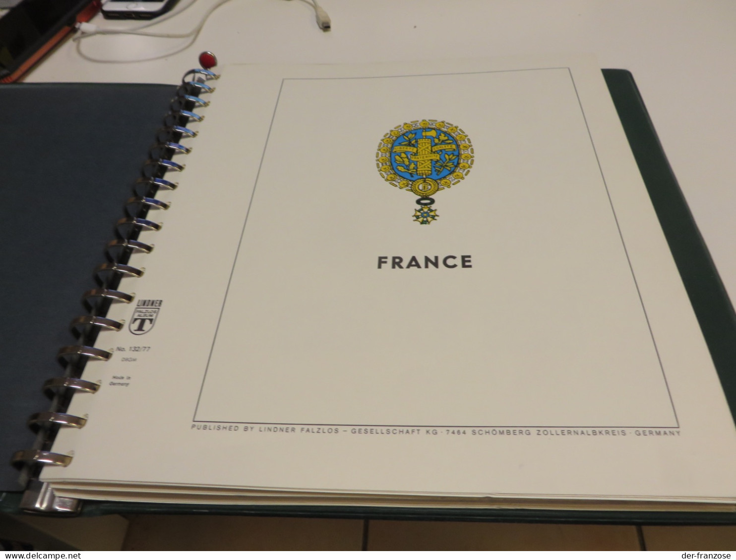 FRANKREICH  1977 Bis 1993  LINDNER -T - VORDRUCK Gute Erhaltung  Im 2 RINGBINDER - Pre-printed Pages